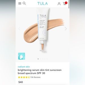 Not used or opened tula balanced skin care skin tint!